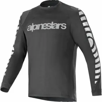 Cyklistické oblečení Alpinestars ALPINESTARS A-DURA DRI OSCAR LS JERSEY, černý reflexní Velikost: M