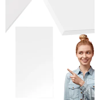 Jídelní stůl DESKA STOLOVÁ PRACOVNÍ DESKA OBDÉLNÍKOVÁ LAMINOVANÁ 138x68 cm BÍLÁ