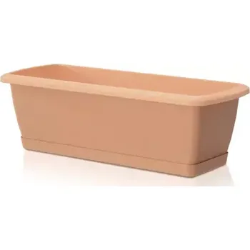 Truhlík s miskou Respana set 59cm terakota