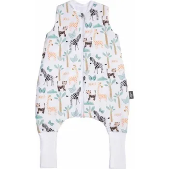 Spacák PULP BAMBOO Dětský spací pytel s ponožkami 2 TOG - BAREVNÉ SAFARI od 6m do 2,5l