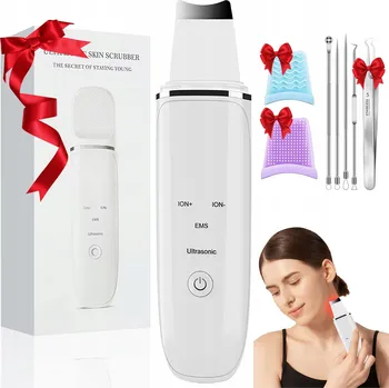 Pleťový peeling KAVITAČNÍ PEELING 4V1 IONTOFORÉZA SONOFORÉZA + ČISTICÍ SADA