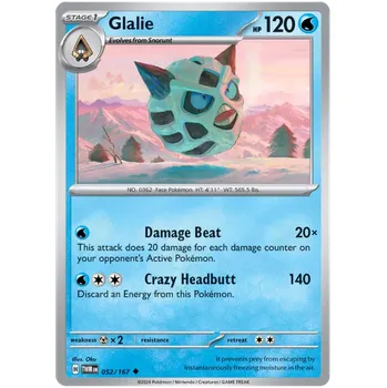 Karetní hra Pokémon TCG Glalie 052/167