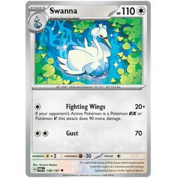 Sběratelská karetní hra Pokémon TCG Swanna 140/167