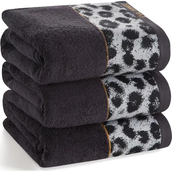 BAVLNĚNÝ RUČNÍK EVA MINGE22 70X140 CM ČERNÁ