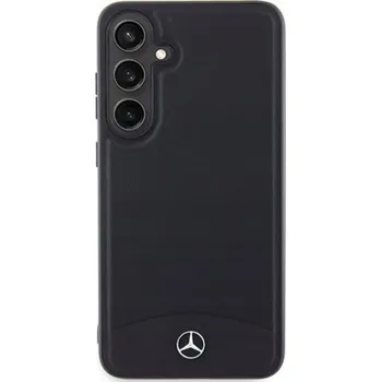 Pouzdro na mobilní telefon Sourcing Mercedes MEHMS24S23RBARK S24 S921 černé/černé pevné pouzdro Kožené texturované a hladké MagSafe