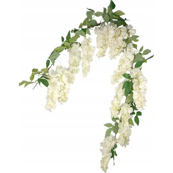 Svatební dekorace UMĚLÁ GIRLANDA WISTERIA VELKÁ KOMPOZICE DEKORACE SVATEBNÍ HOSTINA SVATÉ PŘIJÍMÁNÍ 150 CM