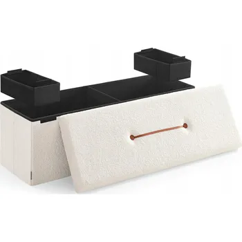 Taburet Taburet čalouněný Songmics béžový