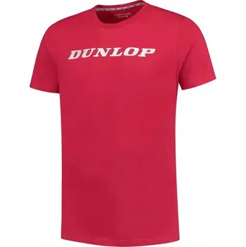 Pánské tričko Pánské tenisové tričko DUNLOP CLUB CREW TEE MEN RED/WHITE XL