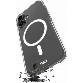 Pouzdro na mobilní telefon Silikonové pouzdro Puro Puro Impact Clear D3O MagSafe pro iPhone 16 Plus – průhledné