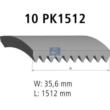 ozubený klínový řemen DT Spare Parts 2.15384