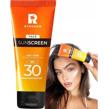Přípravek na opalování Byrokko FACE SUNSCREEN Opalovací krém na OBLIČEJ SPF30 Hypoalergenní 50ml