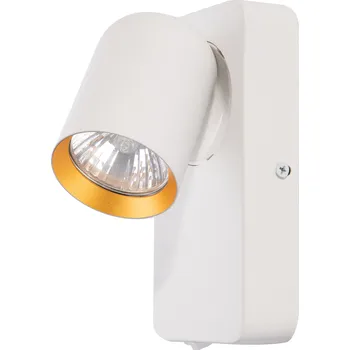 Nástěnné svítidlo Nástěnné svítidlo Andy, 1x bílé/zlaté kovové stínítko, w