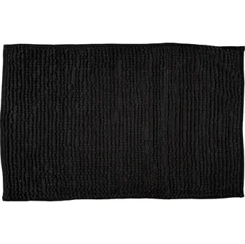 Koberec KOUPELNOVÝ KOBEREC PODLOŽKA koberec protiskluzový černý měkký 70x45 cm