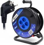 GEKO PRODLUŽOVACÍ KABEL 3x1.5 mm² 50 m 4 ZÁSUVKY ČERNÝ