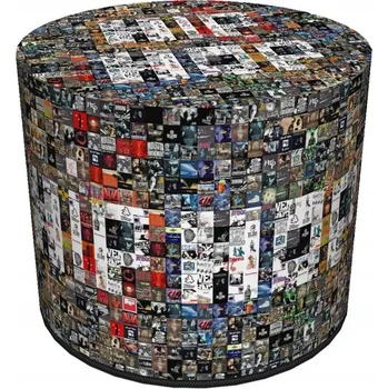 Taburet Kulatá dekorativní taburet - HIPHOP Bertoni