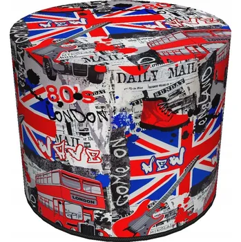 Taburet Kulatá dekorativní taburet - LONDON Bertoni