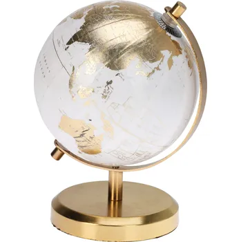 Home Styling Collection Dekorativní globus CON, Ø 13 cm, bílý