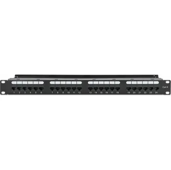 Patch panel Intellinet Network Solutions Intellinet 721035 Patch Panel Rack 19 1U 24 portů RJ45 Cat6 UTP