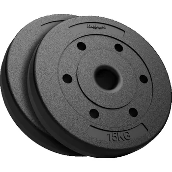 Rebel Bituminous set závaží 2x15kg, otvor 51mm - pro olympijské tyče, REBEL ACTIVE