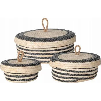 Úložný box Úložné nádoby kolekce Home Styling s víkem, 3 kusy