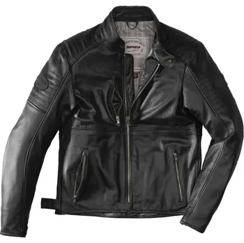 Bunda CLUBBER, SPIDI (tmavá černá) (Velikost: 50)