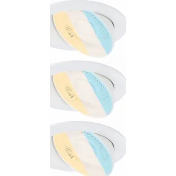 Bodové svítidlo Paulmann Sada vestavných svítidel ANMUS LED DIM 3X5W 700lm 105mm 2700K-6500K IP20 230V bílá / hliník
