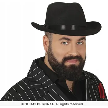 Klobouk Klobouk Guirca 20. léta gentleman černý