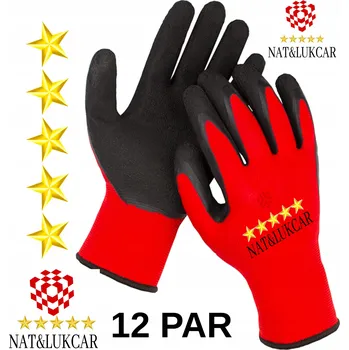 Pracovní rukavice Rukavice M-Glove L2001 Red velikost 10 - XL, 10 párů
