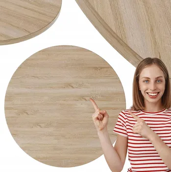 Konferenční stolek DESKA STOLU KULATÝ LAMINOVANÁ PRŮMĚR Ø 68cm 2,5cm DUB SONOMA KOLM