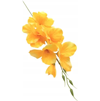 umělá květina Umělý mečík žlutý větvička dekorace kompozice KVALITA XXL 53 cm