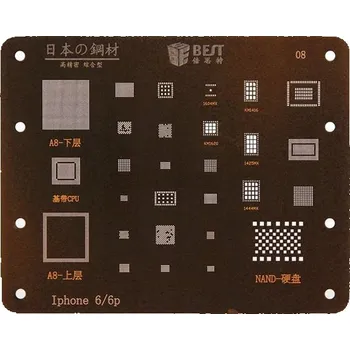 Pouzdro na mobilní telefon ŠABLONA SÍŤKA BGA MODUL ČIP IC A8 iPhone 6 | 6 Plus