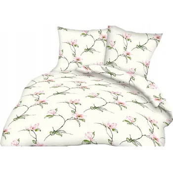 Povlečení Krepové povlečení 140x200 vzor krémové květy