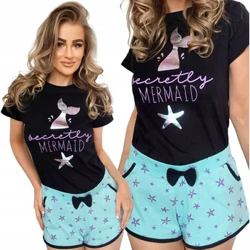 Dámské pyžamo Dámské pyžamo Sorbetto, bavlna, černé, velikost S