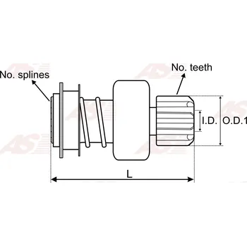 Startér Volnobezny prevod, starter, SD0352S