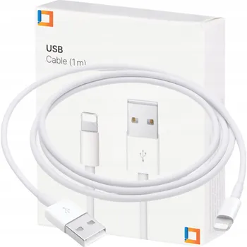 Datový kabel Kabel Co2 USB - Apple Lightning 1 m bílý