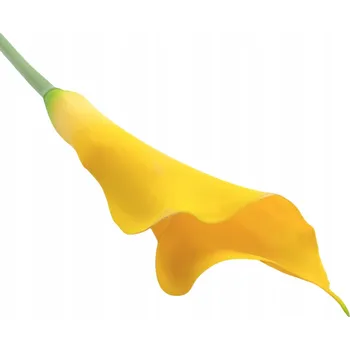 umělá květina UMĚLÁ KALA VĚTVIČKA SILIKONOVÁ DEKORACE KOMPOZICE KVALITA XXL 92 cm