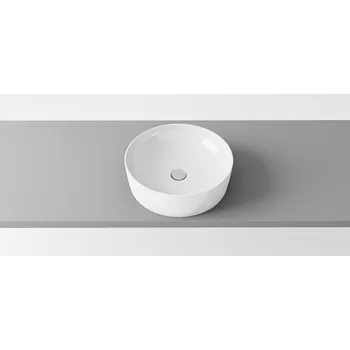 Umyvadlo Umyvadlo na desku kulaté Vitalle LUKKA 40 cm bílé
