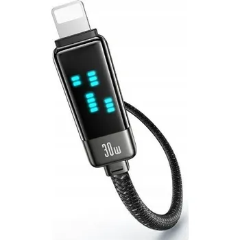 Datový kabel Kabel Usams USB typ C - Apple Lightning 1,2 m černý