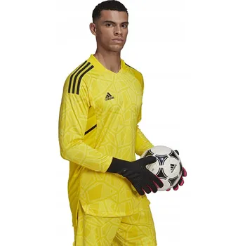Pánské tričko PÁNSKÝ BRANKÁŘSKÝ DRES ADIDAS CONDIVO 22 JERSEY DLOUHÝ RUKÁV ŽLUTÁ vel. M