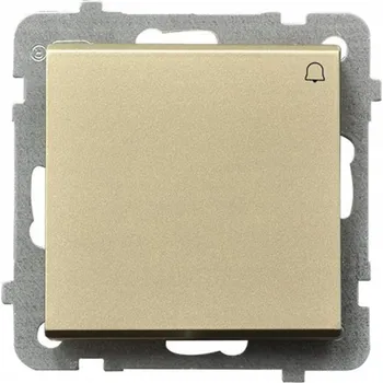 vypínač Jednopólový vypínač Klasik, Pod omítku Ospel zlatý ŁP-6R/M/39