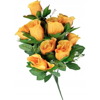 umělá květina KYTICE UMĚLÝCH KVĚTŮ RŮŽE DEKORAČNÍ VĚTVIČKA PRO ARANŽMÁ 50 cm