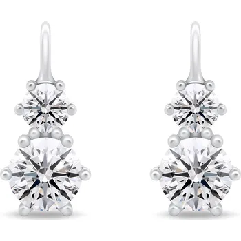 Náušnice Brilio Silver Třpytivé stříbrné náušnice se zirkony EA115W + 2 měsíce na vrácení zboží