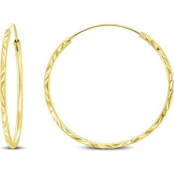 Módní doplněk Brilio Silver Broušené pozlacené kruhové náušnice EA01Y 2 cm + 2 měsíce na vrácení zboží