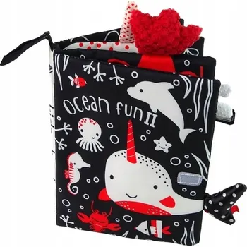 Hračka pro nejmenší Senzorická knížka dotyková kontrastní měkká