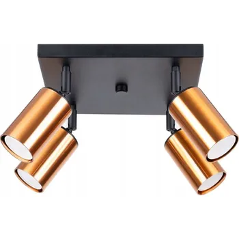 Stropní Svítidlo čtvercový SOLLUX LIGHTING 25 x 25 cm černý