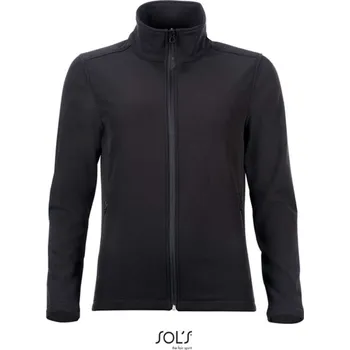 Pánská softshellová bunda Sol's Race Women - Softshell Zip Jacket, černá (Black)