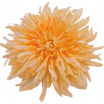 umělá květina Chryzantéma dekorační velký květ broskvová, balení 6 ks