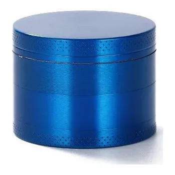 Kuchyňský mlýnek Silný kovový drtič bylinek s víčkem na magnet | mlýnek, drtič - Modrý