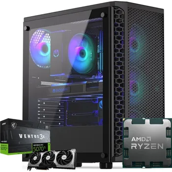 Stolní počítač PC pro hráče Ryzen 9 RTX 5070 Ti 32 GB DDR4 1TB WiFi Počítač