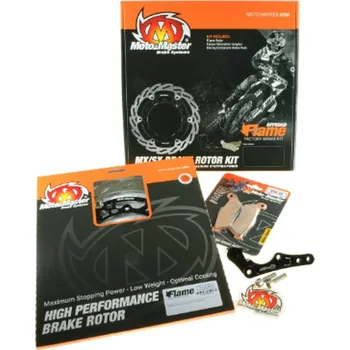 Brzdová čelist MOTO-MASTER brzdová sada (kotouč, destičky, adaptér) GAS GAS EC/ECF 250/300/350 21-, EX/EXF 250/300/450, MC/MCF 125/250/350/450 23-, HUSQVARNA FE 250/350/450/501 22, FX 350/450 23-, TE 150I/250I 23-, chybíTEC třmeny (MOTO-MASTER brzdová sada (kotouč,)